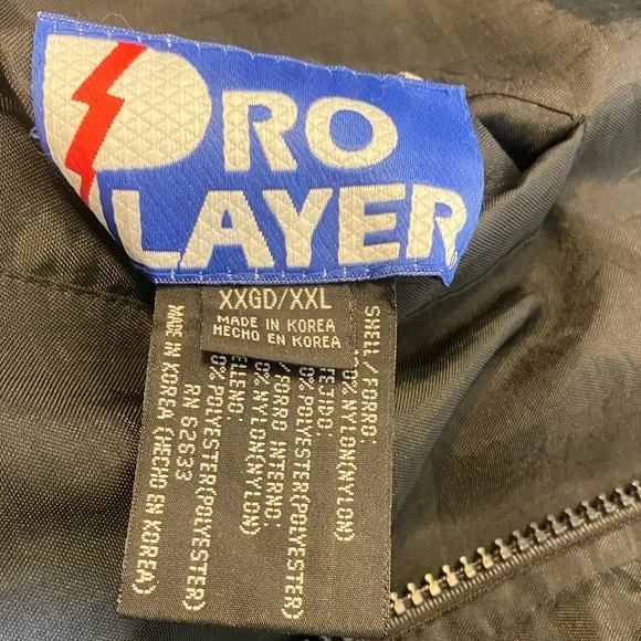 Men’s size XXL Cowboys NFL experience Nylon zipper & button jacket vintage - Picture 13 of 15